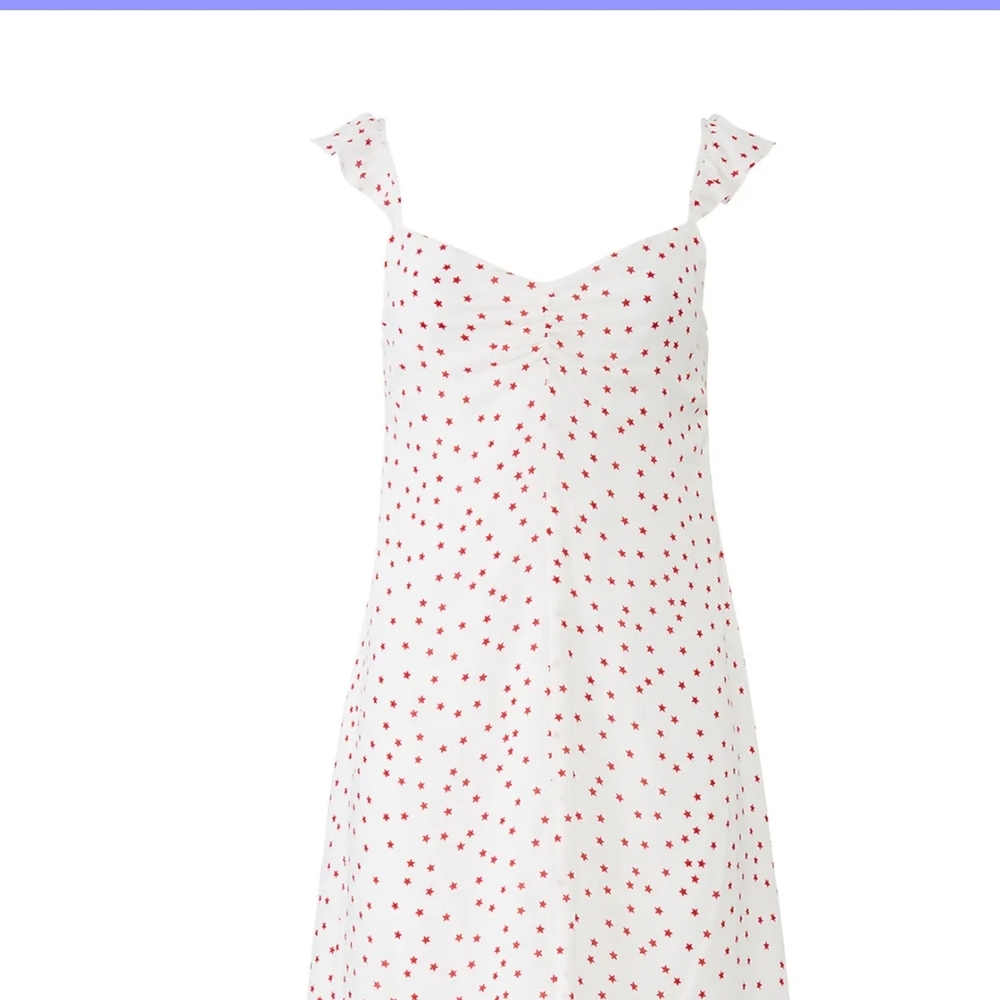 BB Dakota Ivory Dress with Red Accents